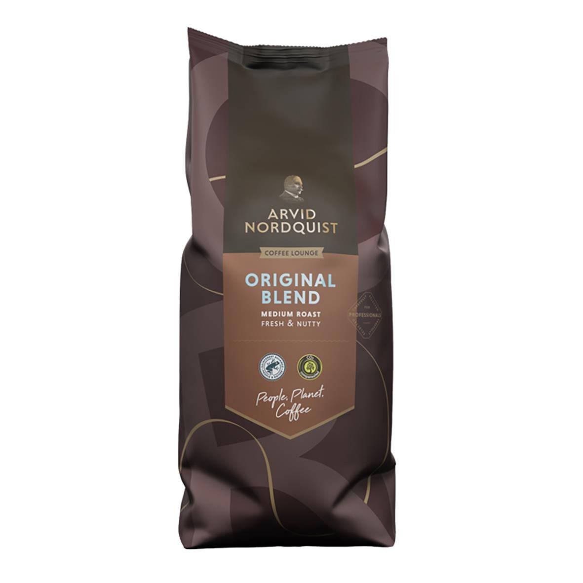 Kaffe Arvid Nordquist Original Blend i 1000g påse, medium rostning, fräsch och mustig smak