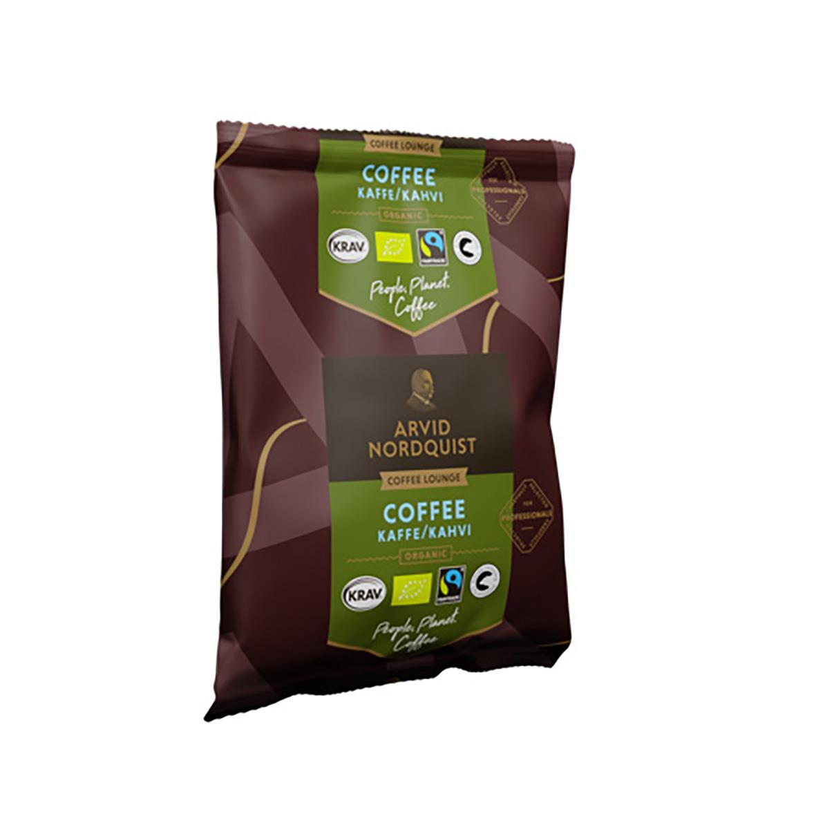 Kaffe Arvid Nordquist Ethic Harvest Termosbrygg 125g i påse med gröna och bruna färger