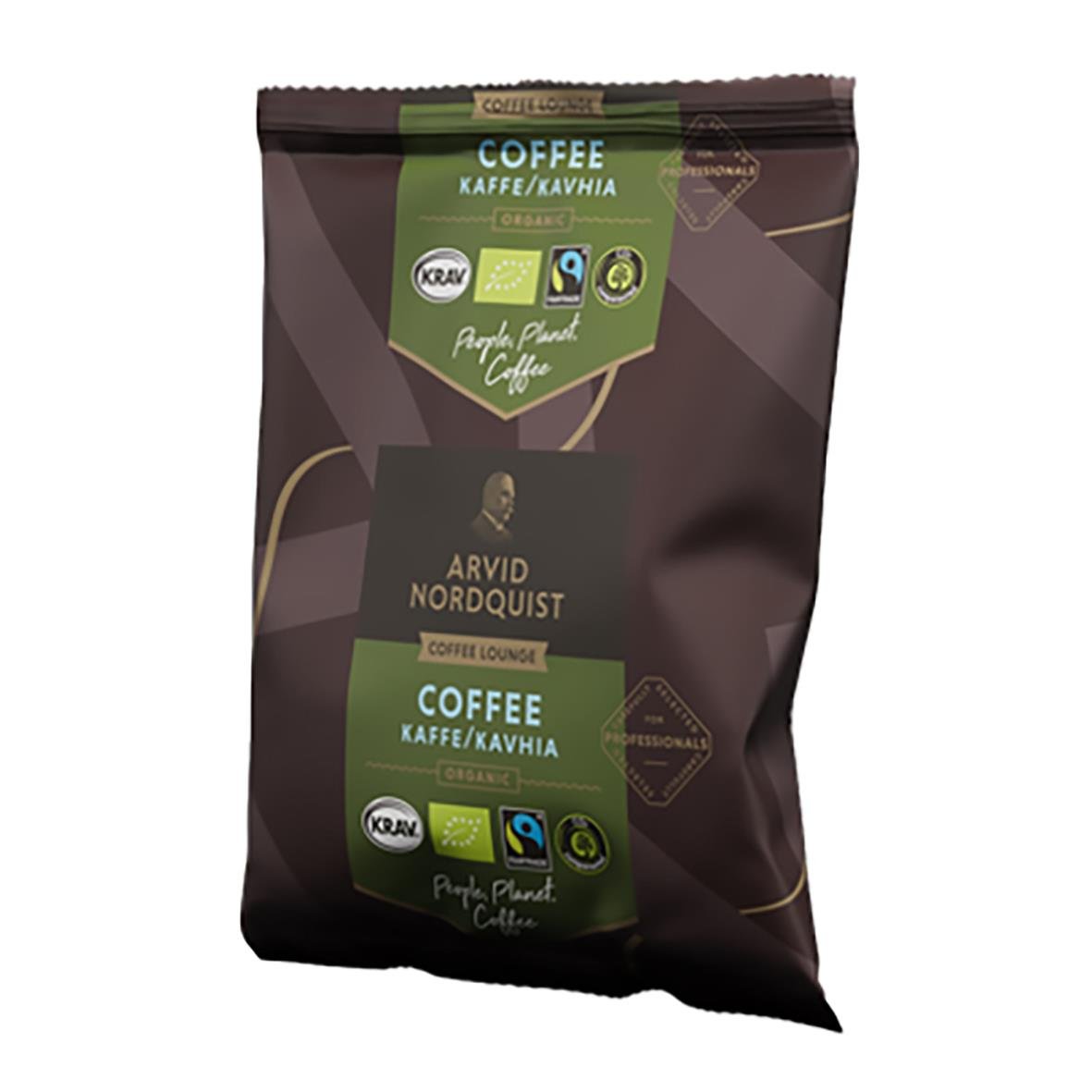 Kaffe Arvid Nordquist Ethic Harvest Termosbrygg 125g i påse med gröna och bruna etiketter