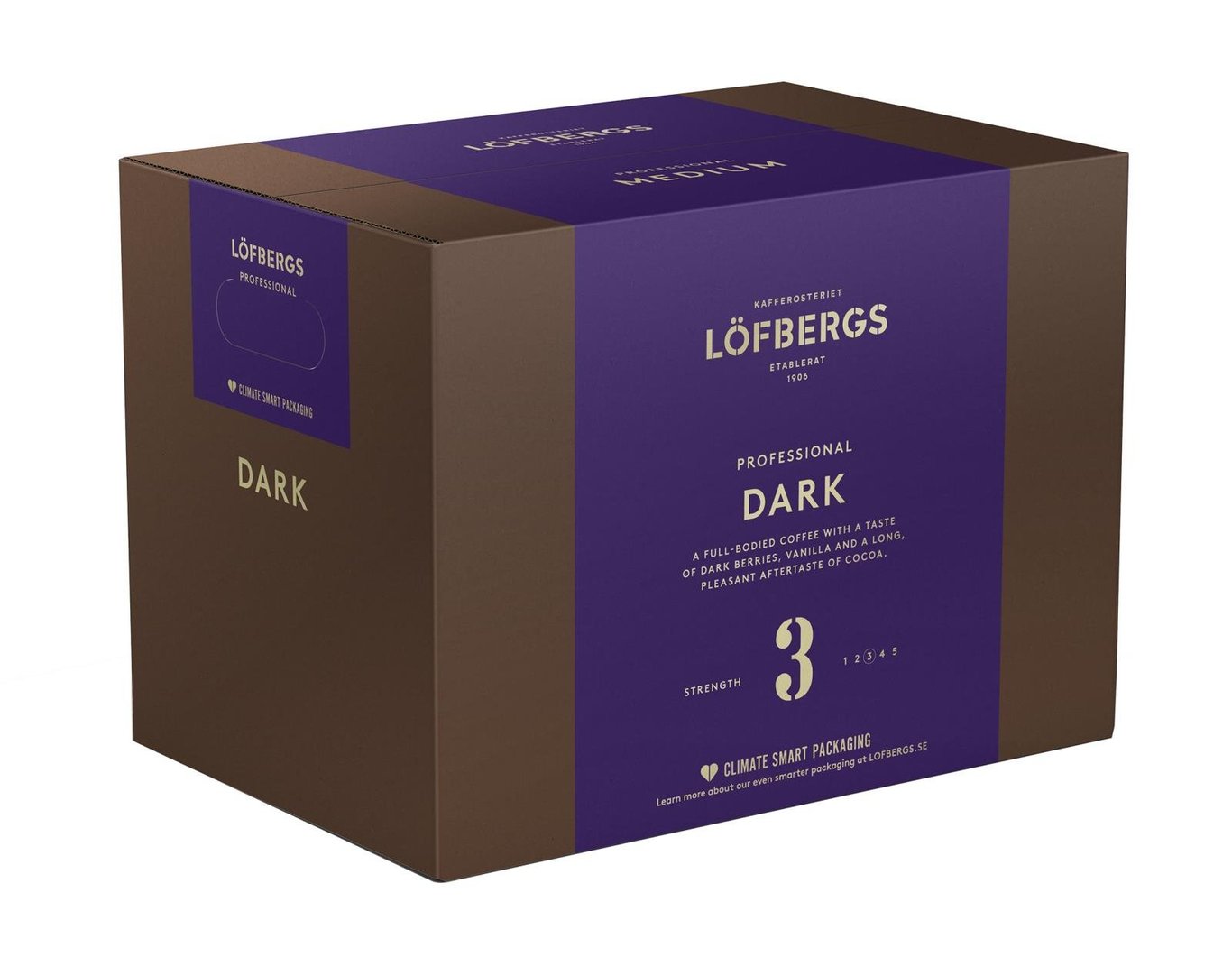 Löfbergs mörk kaffepåse i termosbrygg, 125g, i förpackning