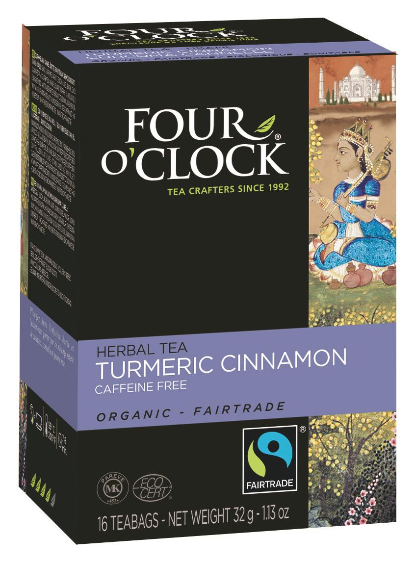 Te Four O clock Örtte Gurkmeja kanel Eko fairtrade 60106163
