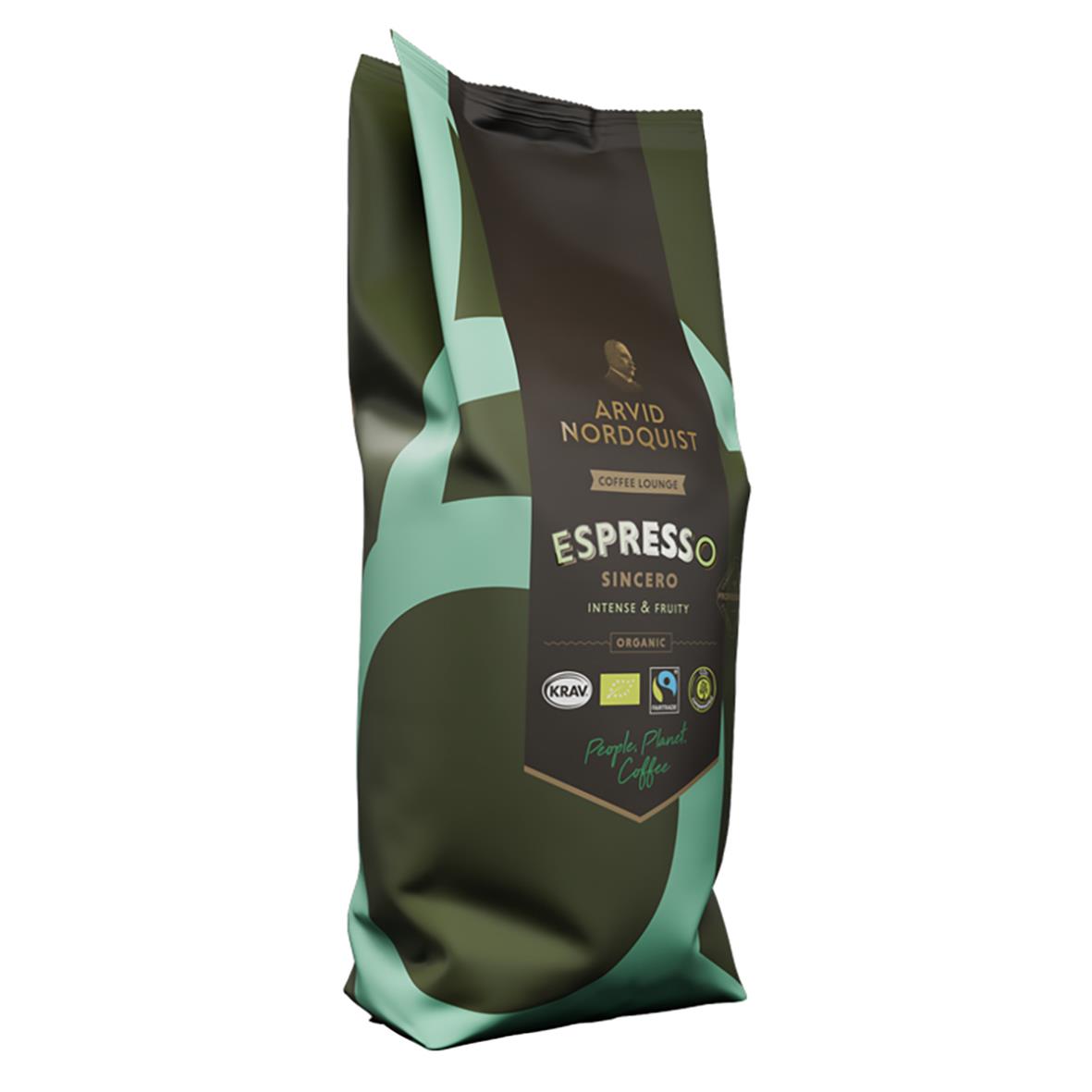 Kaffe Arvid Nordquist Sincero Espresso Hela Bönor 1000g 60106242_2