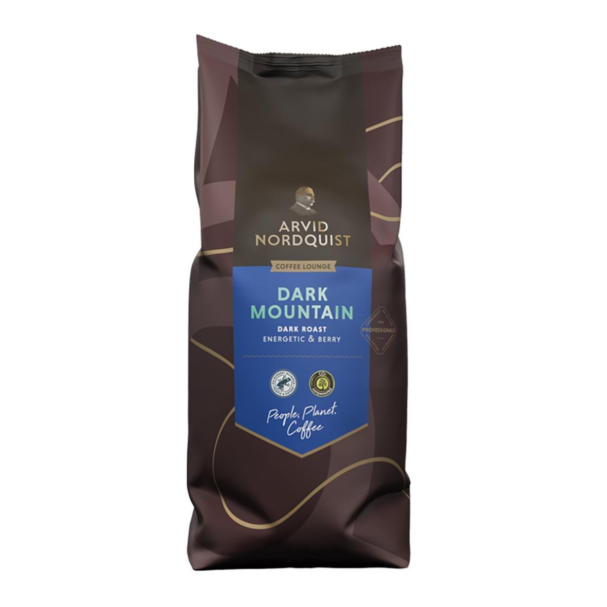Kaffe Arvid Nordquist Dark Mountain, 1000g, mörkrost med energigivande bärsmak