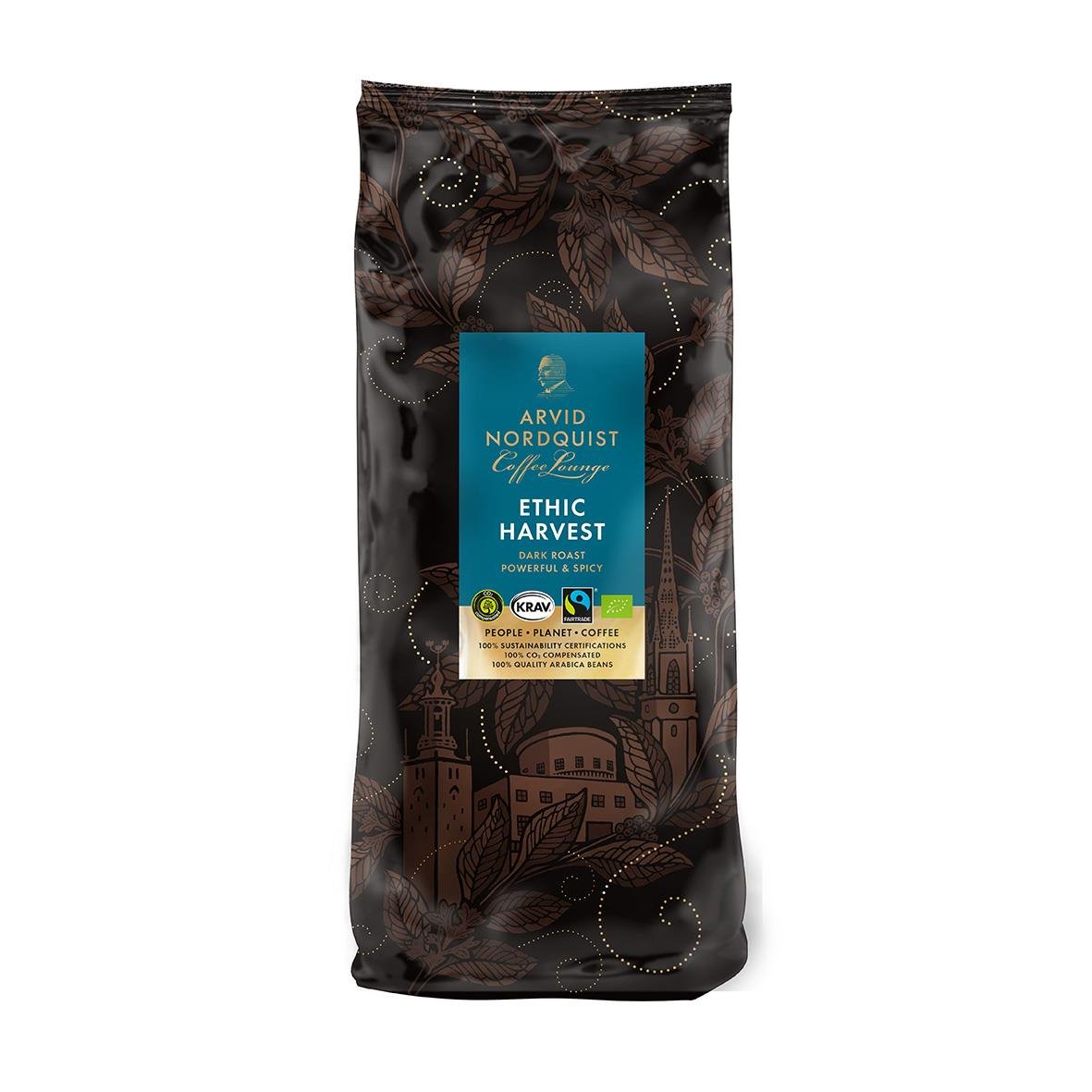 Kaffe Arvid Nordquist Ethic Harvest Dark Roast 1000g i påse