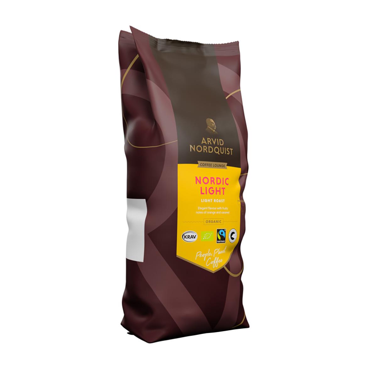 Kaffe Arvid Nordquist Nordic Light Automat 1000g i mörkbrunt påse