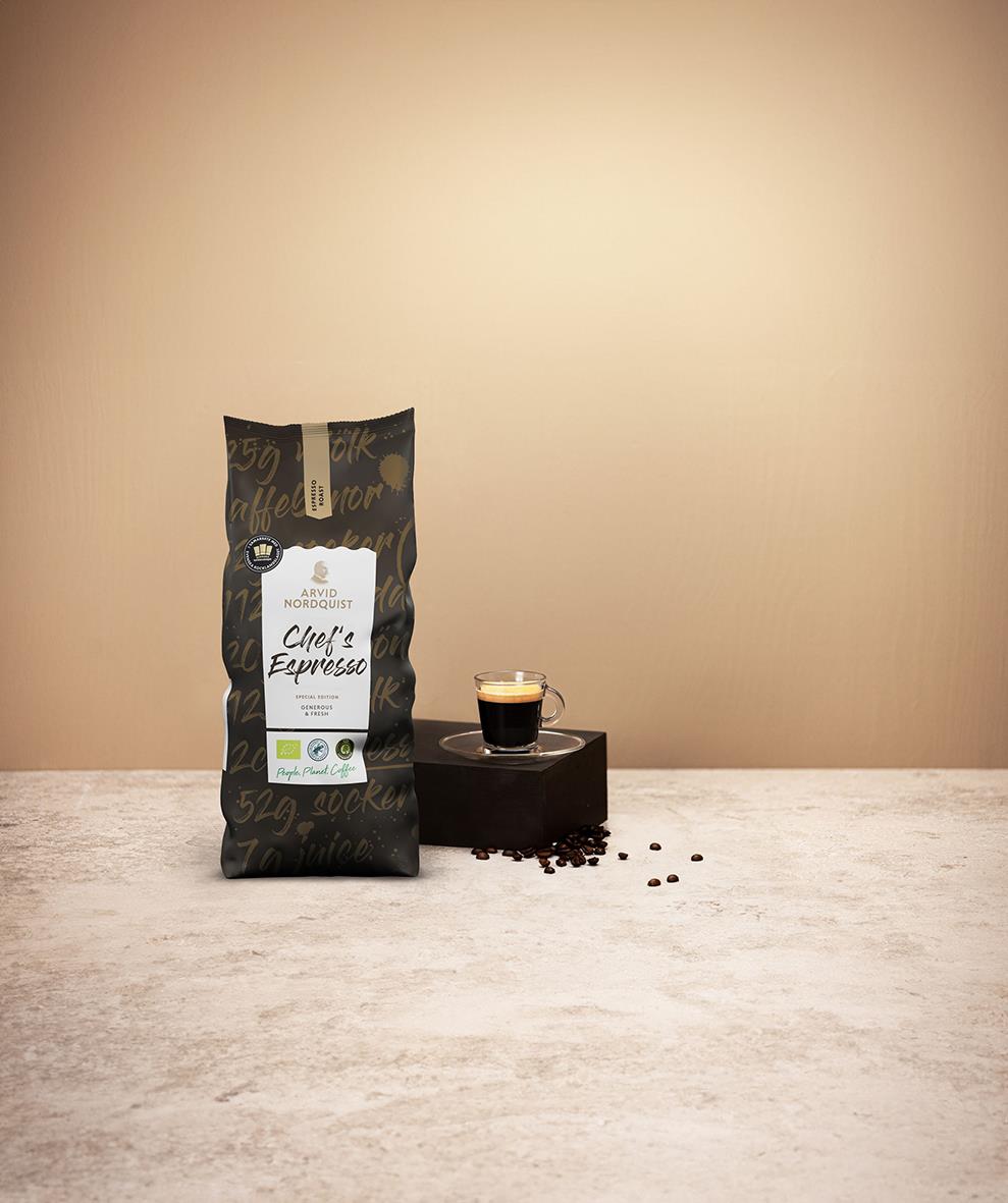 Kaffe Arvid Nordquist Chef's Espresso Hela Bönor 1000g 60106337_3