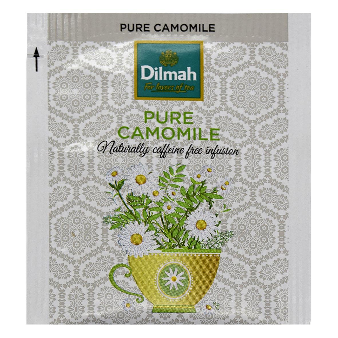 Te Dilmah Infusion Örtte med kamomill i en gul kopp