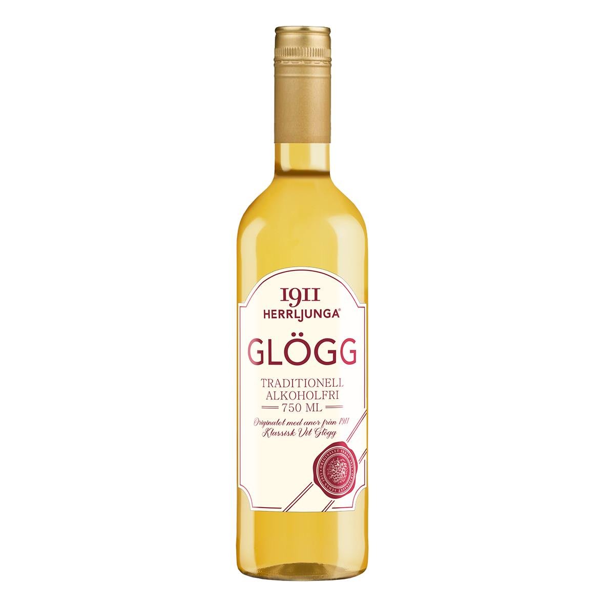 Glögg Herrljunga alkoholfri vit i 75cl flaska
