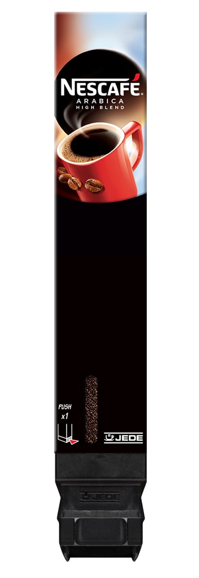 Kaffeepatron för Nescafé Arabica High Blend, 150g, i svart och röd design