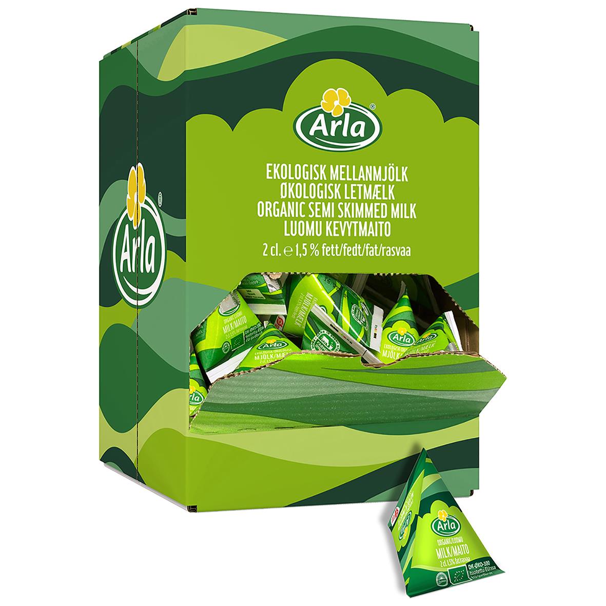 Kaffemjölk Arla Ekologisk 2cl i grönt paket