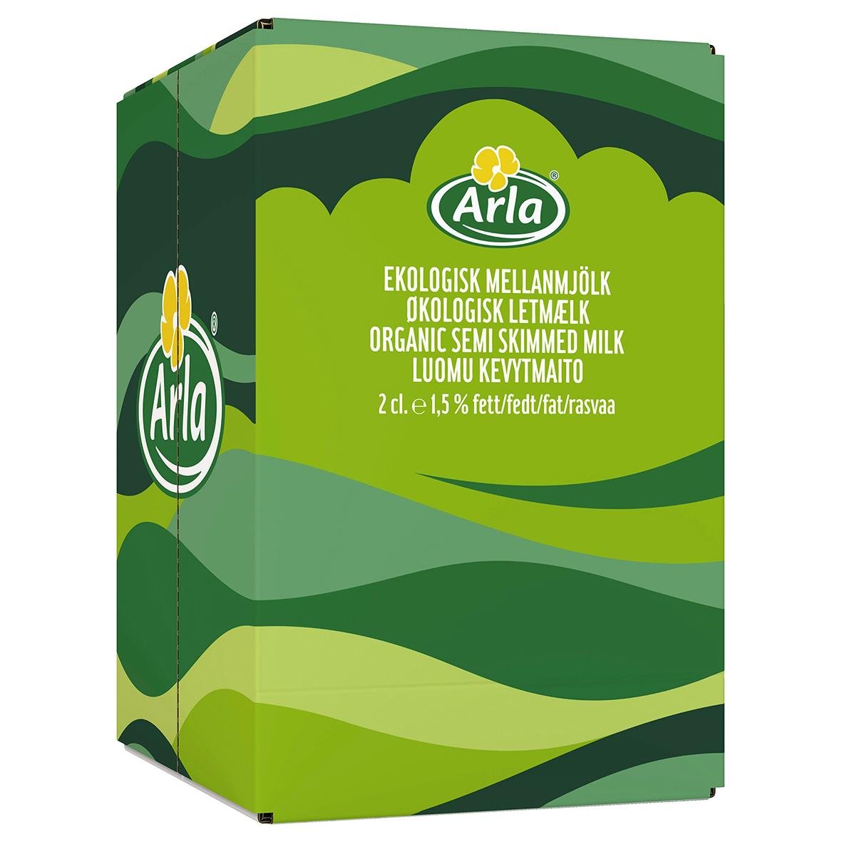 Ekologisk mellanmjölk från Arla i 2 cl förpackning