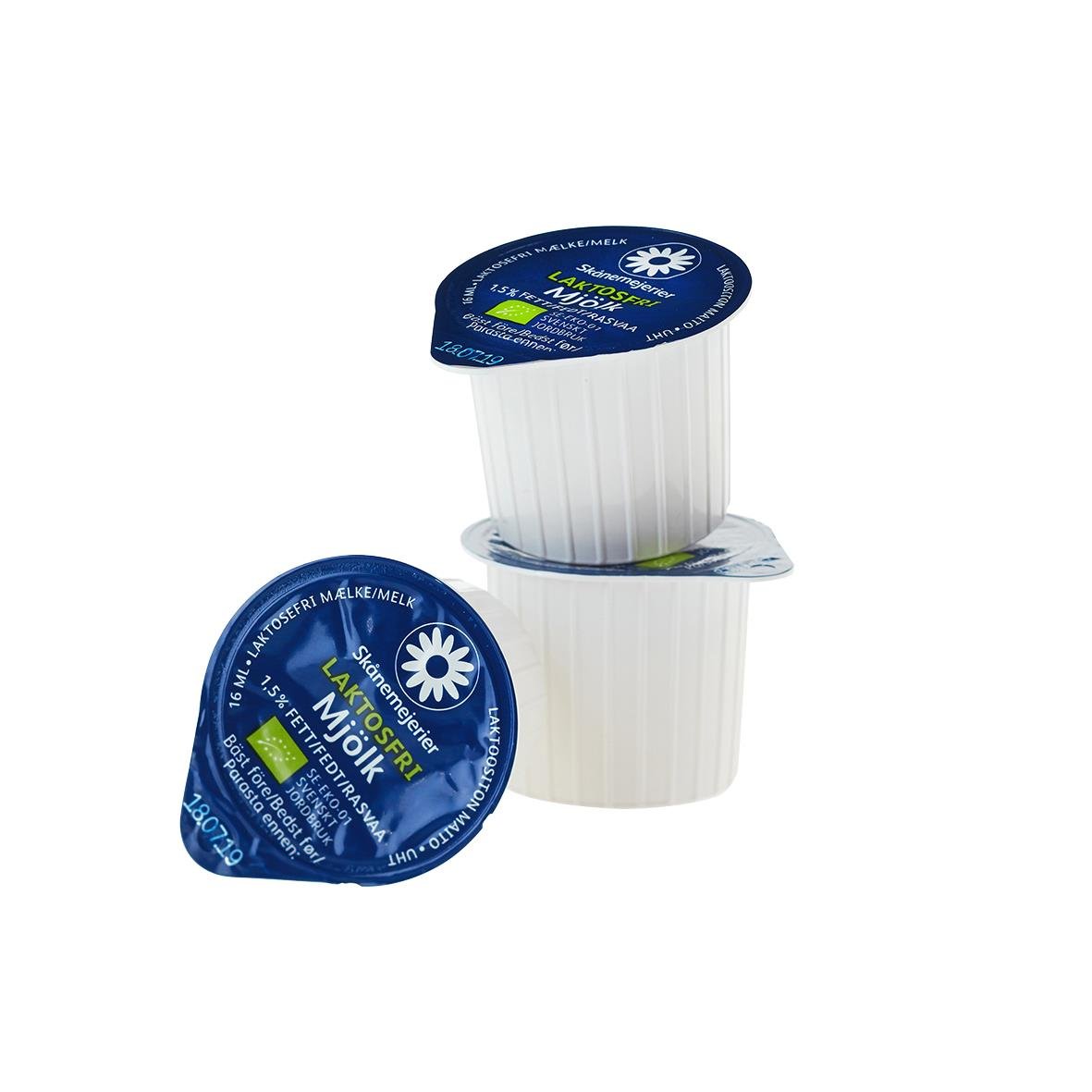 Kaffemjölk Skånemejerier Ekologisk Laktosfri i små förpackningar