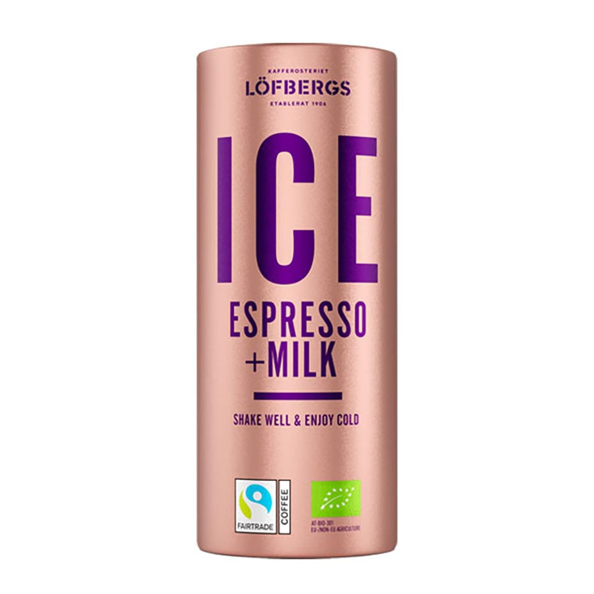 Löfbergs Ice Espresso med mjölk i 230ml burk, kalldryck