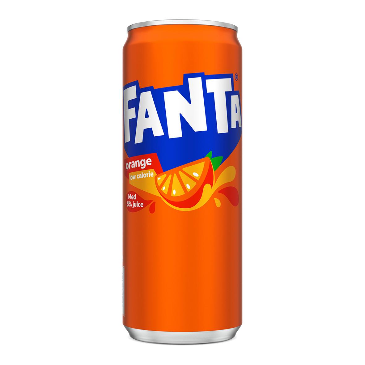 Läsk Fanta Orange burk 33cl inklusive pant