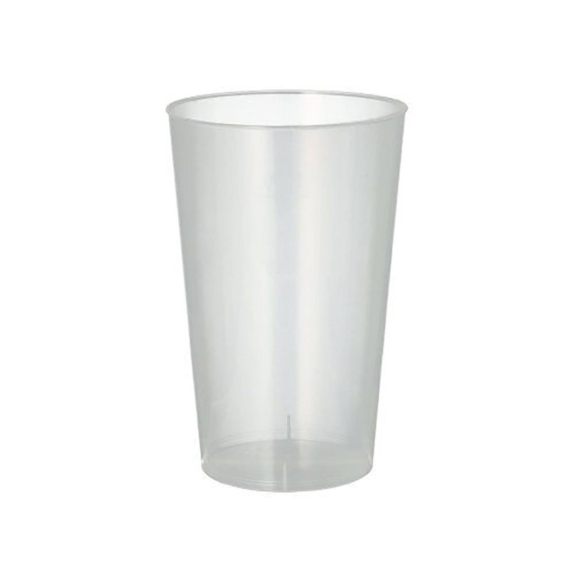 Flergångs plastglas i PP med diameter 78 mm och höjd 118 mm, volym 30 cl