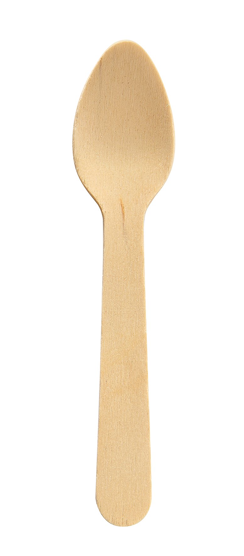 Engångs kaffesked i trä, 11 cm lång