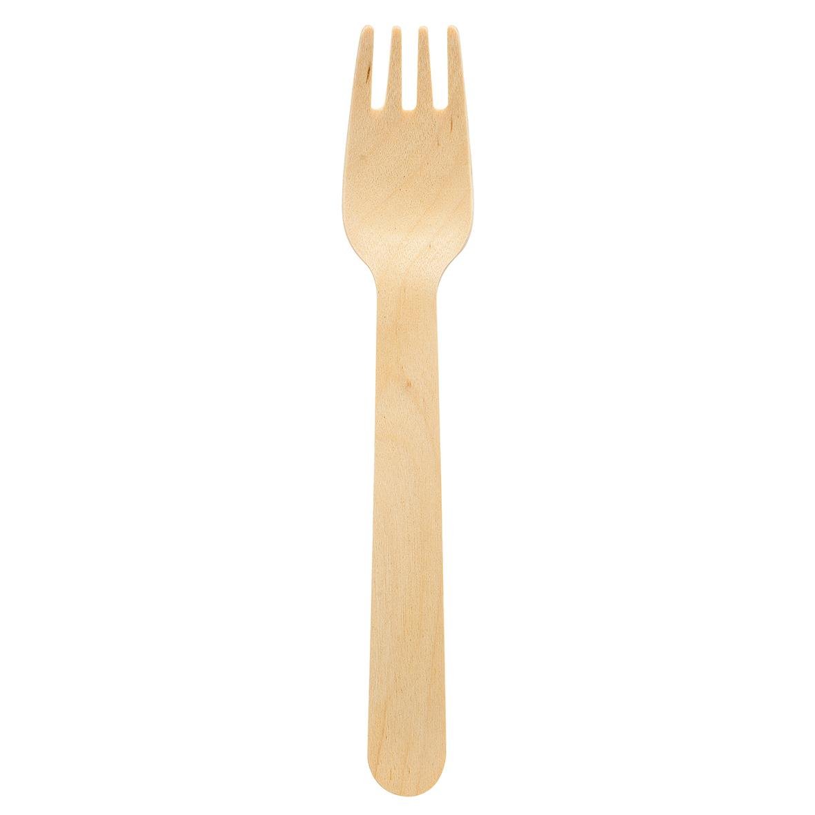 Engångsbestick Duni gaffel petit vaxat trä 16cm