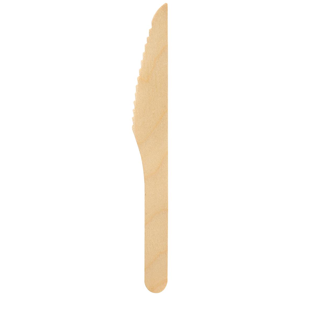 Engångsbestick Duni kniv petit vaxat trä 16,5cm