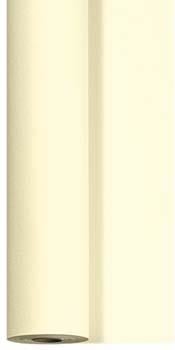 Vit duk Duni i storlek 1,18x8m, rullad av papper