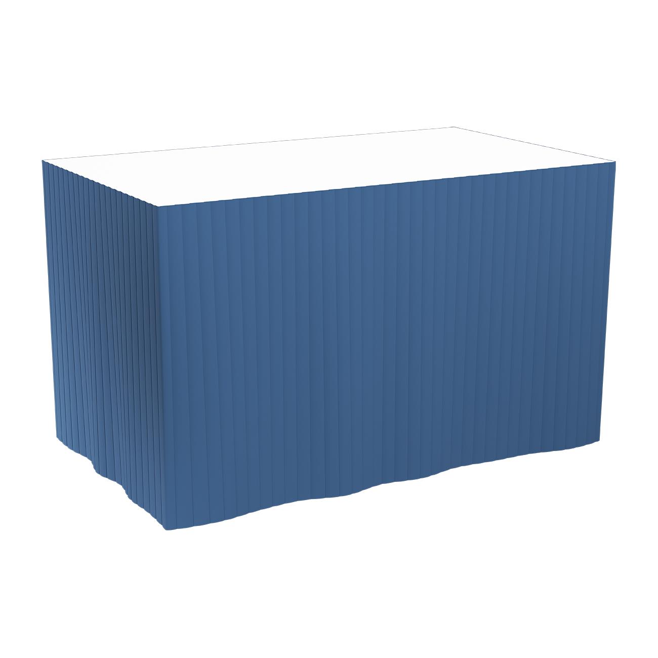 Blå dukkjol av Dunicel material, 0,72x4m