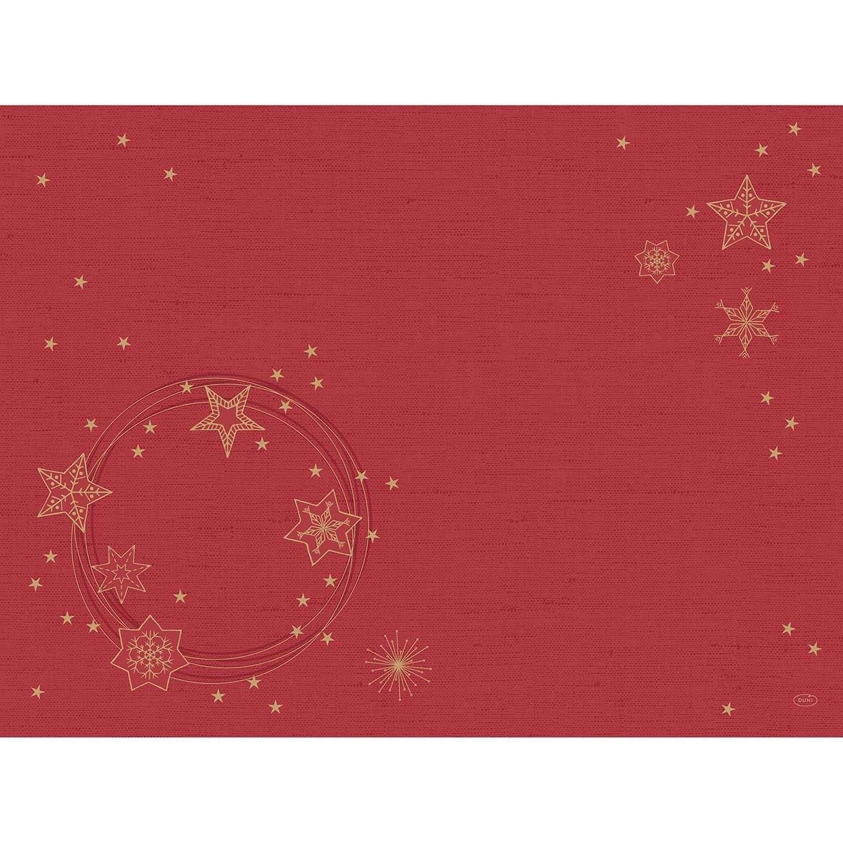 Tablett Duni Star Shine Dunicel Röd 30x40cm