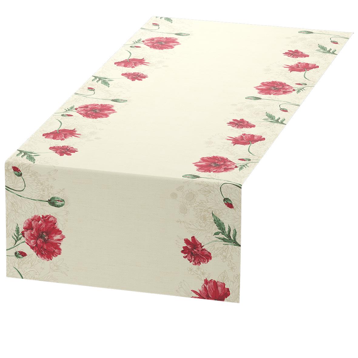 Vepa Duni Dunicel Monique 0,4x24m med rosa blommor och gröna blad på vit bakgrund