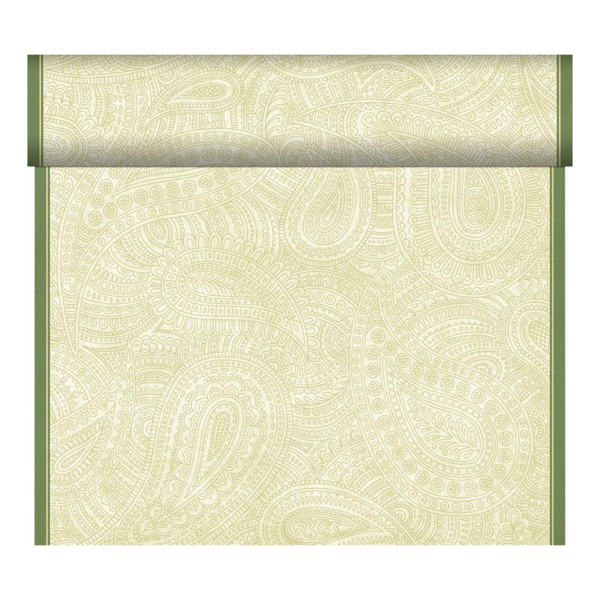 Vepa Duni Dunicel Bio Paisleyblad 0,4x24m med paisleymönster i ljusgrönt