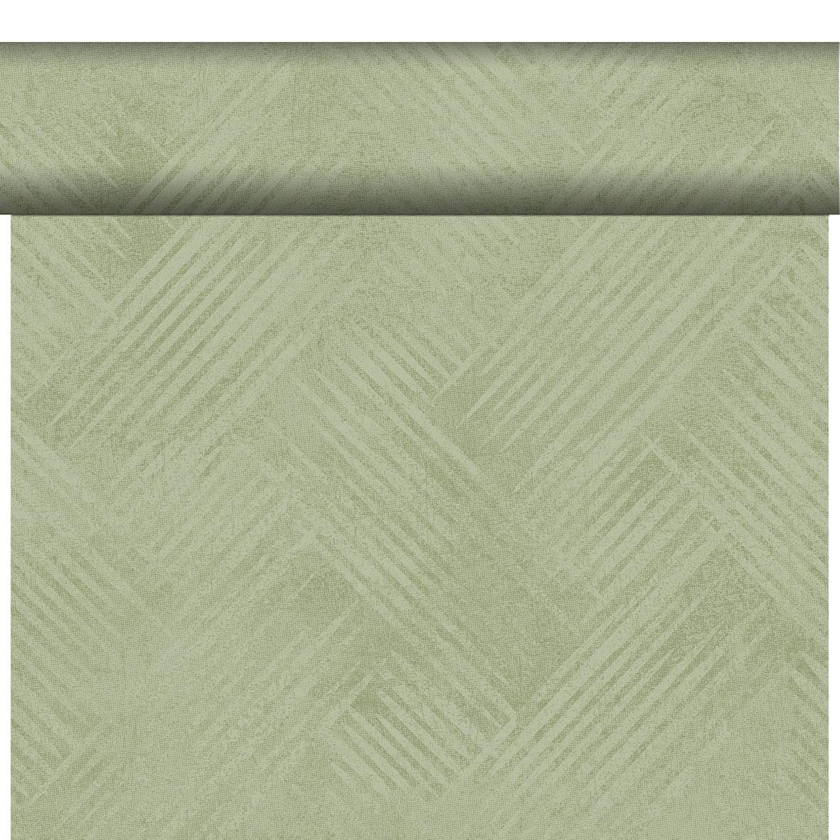 Grön väv Duni Dunicel Loom 0,4x24m, texturerad yta