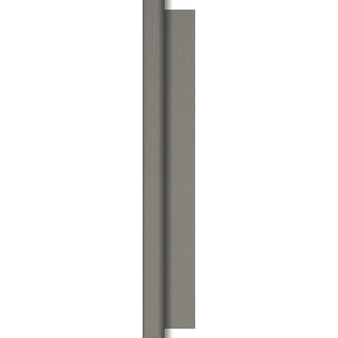 Grå granitfärgad duk Duni Velviq 1,18x25m
