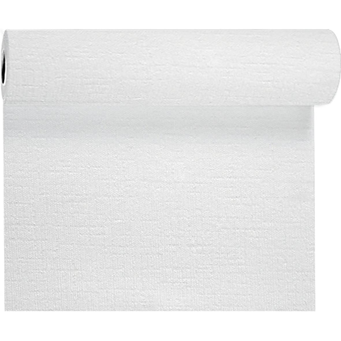 Vit vävduk med textur, 0,4x24m