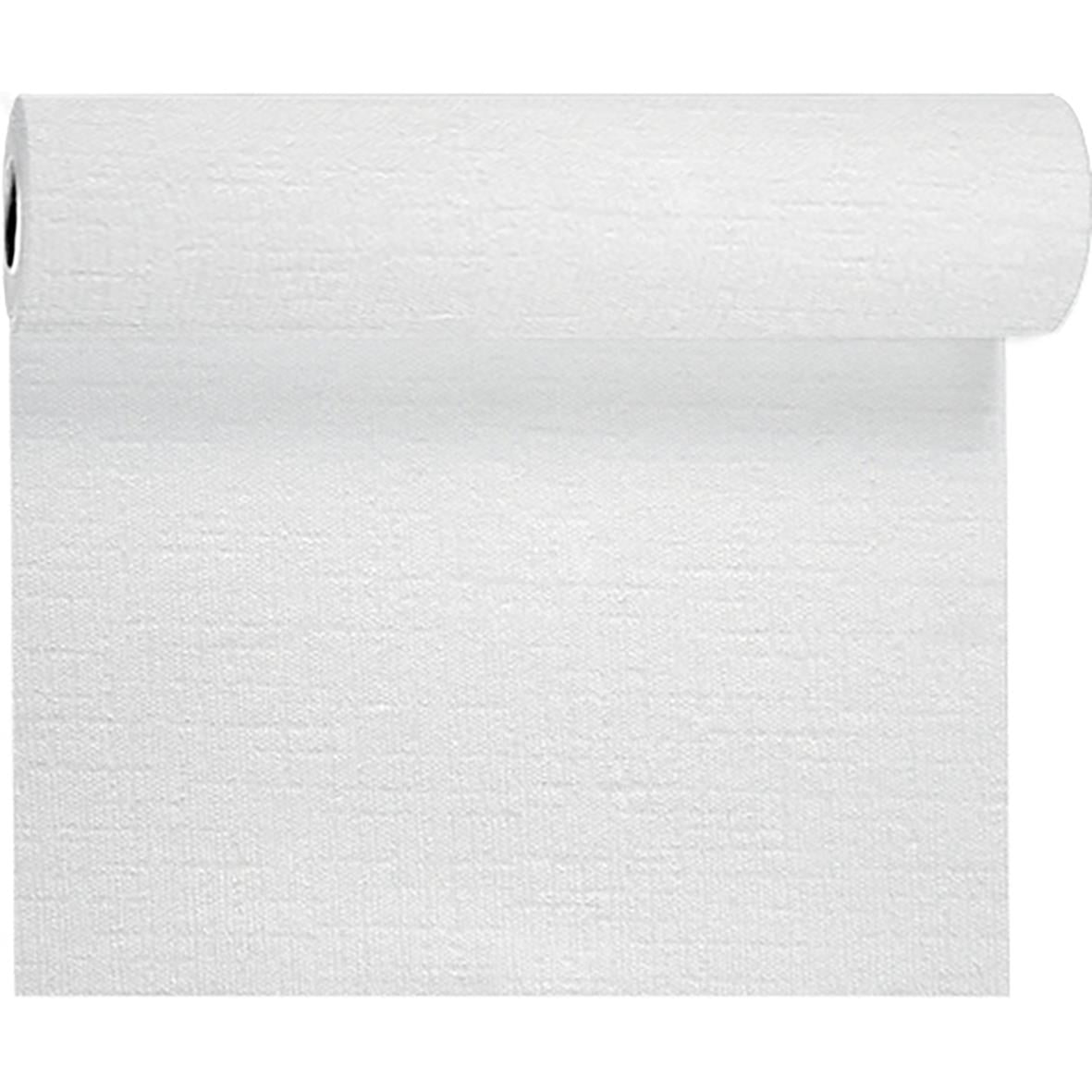 Vit vävduk med textur, 0,4x24m