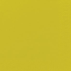 Gul servett Duni 3-lag Kiwi 40x40cm