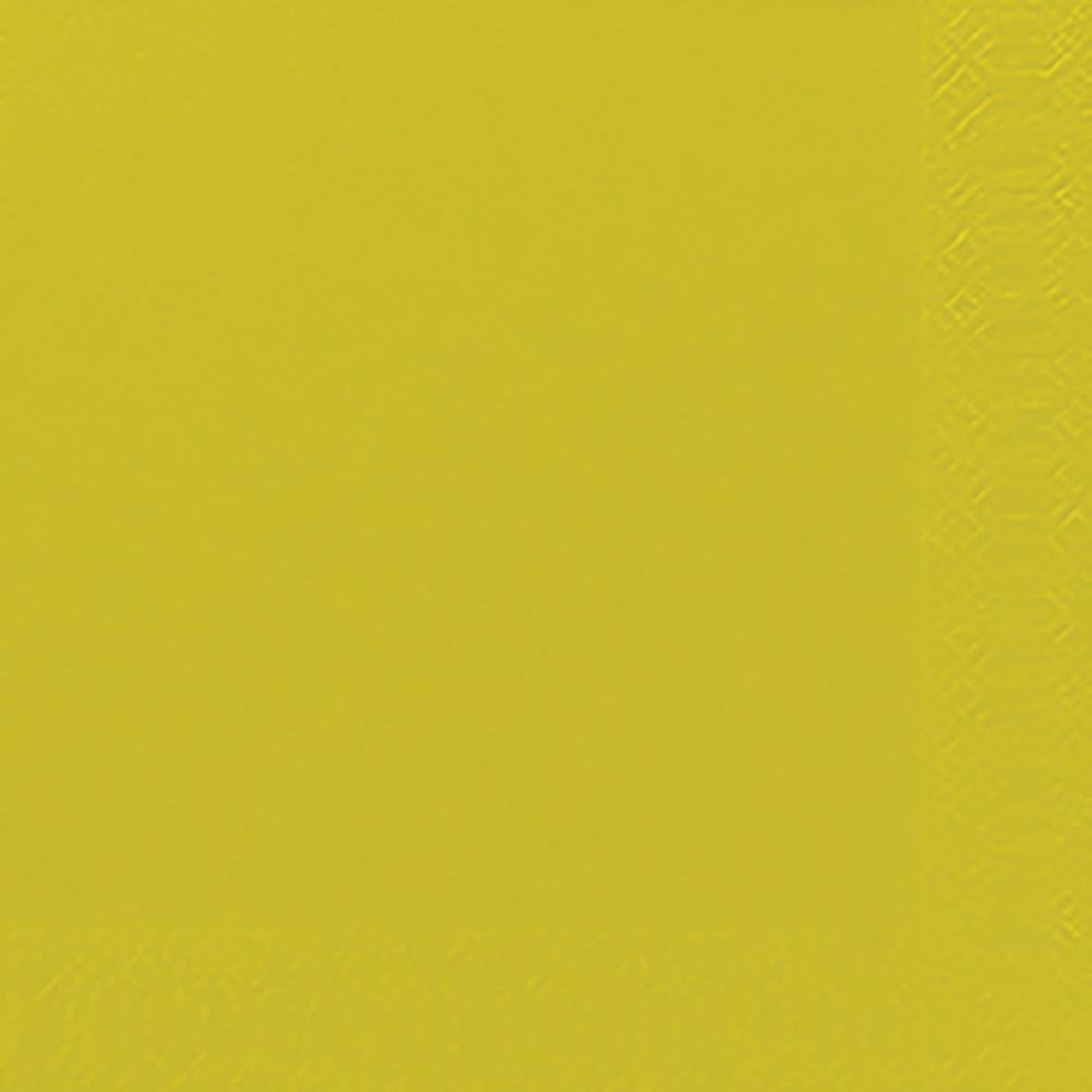 Gul servett Duni 3-lag Kiwi 40x40cm