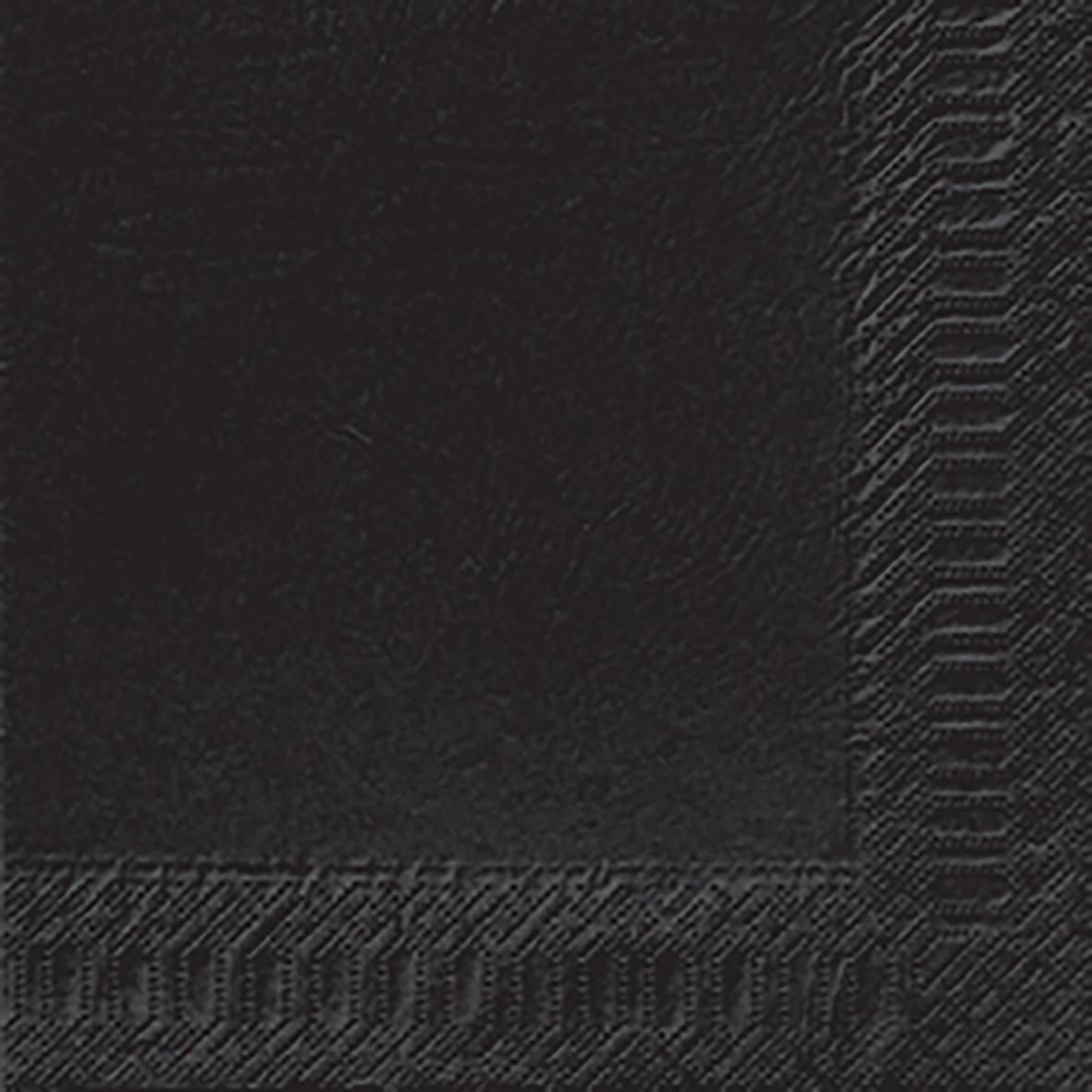 Svart servett Duni 3-lag 40x40cm
