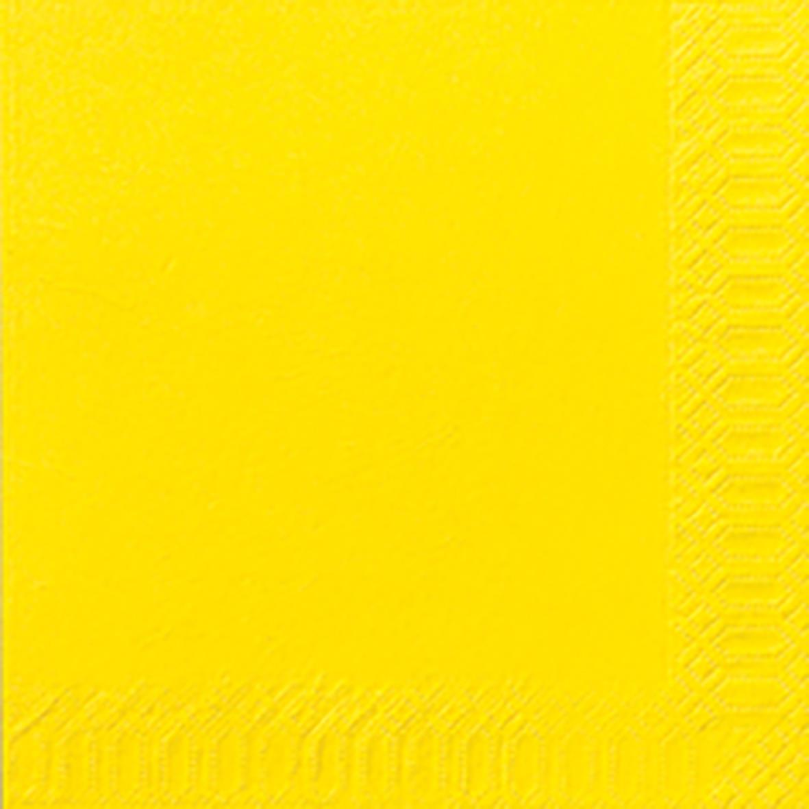 Gul servett Duni 3-lag 33x33cm