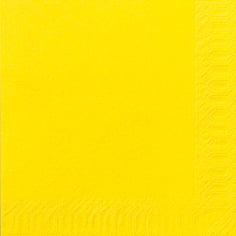 Gul servett Duni 3-lag 33x33cm