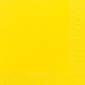 Gul servett Duni 3-lag 40x40cm