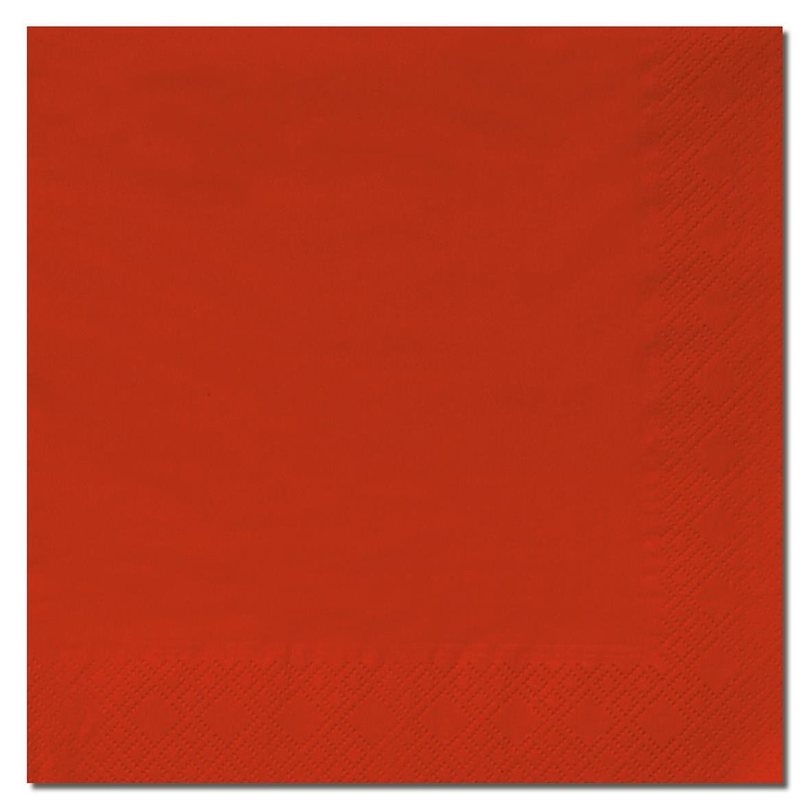 Röd 3-lags servett 24x24cm