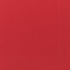 Röd servett Duni 3-lag 33x33cm