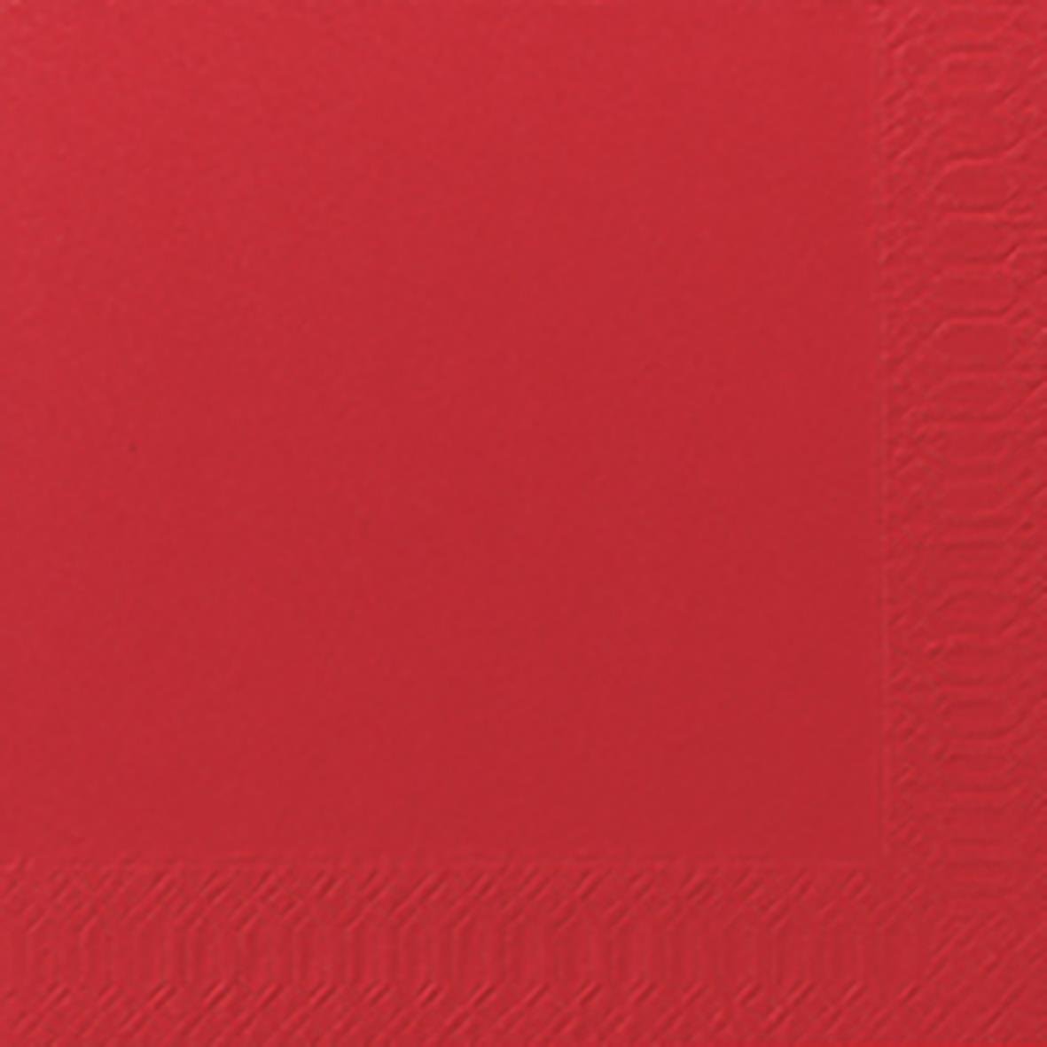 Röd servett Duni 3-lag 33x33cm