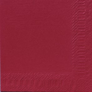 Servett Duni 3-lag vinröd 40x40cm