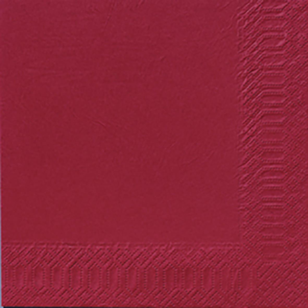 Servett Duni 3-lag vinröd 40x40cm