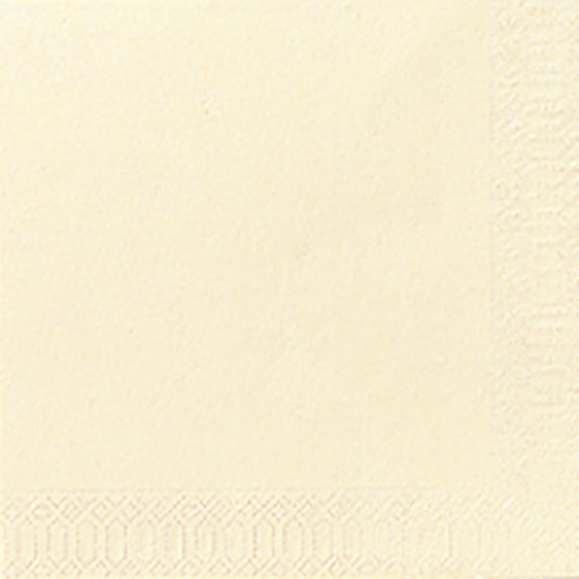 Duni 3-lags servett i vaniljfärg, 24x24 cm