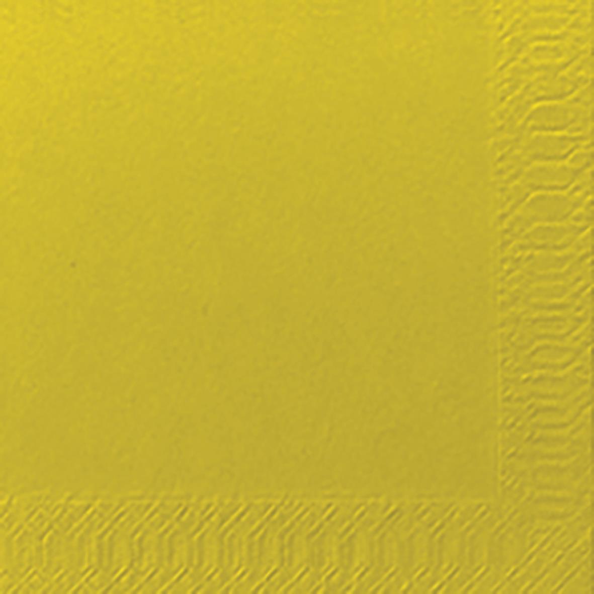 Gul servett Duni 3-lag Kiwi 24x24cm