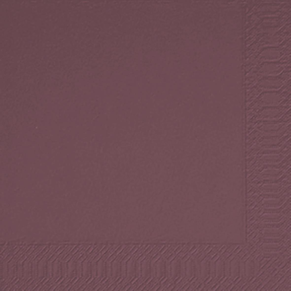 Duni 3-lags servett i lila plumfärg, 24x24cm