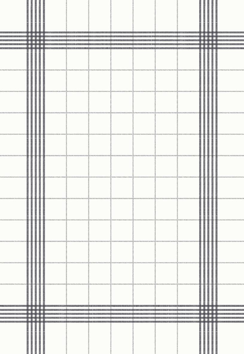 Mörkgrå servett med rutmönster i vitt och mörkgrått, storlek 38x54 cm