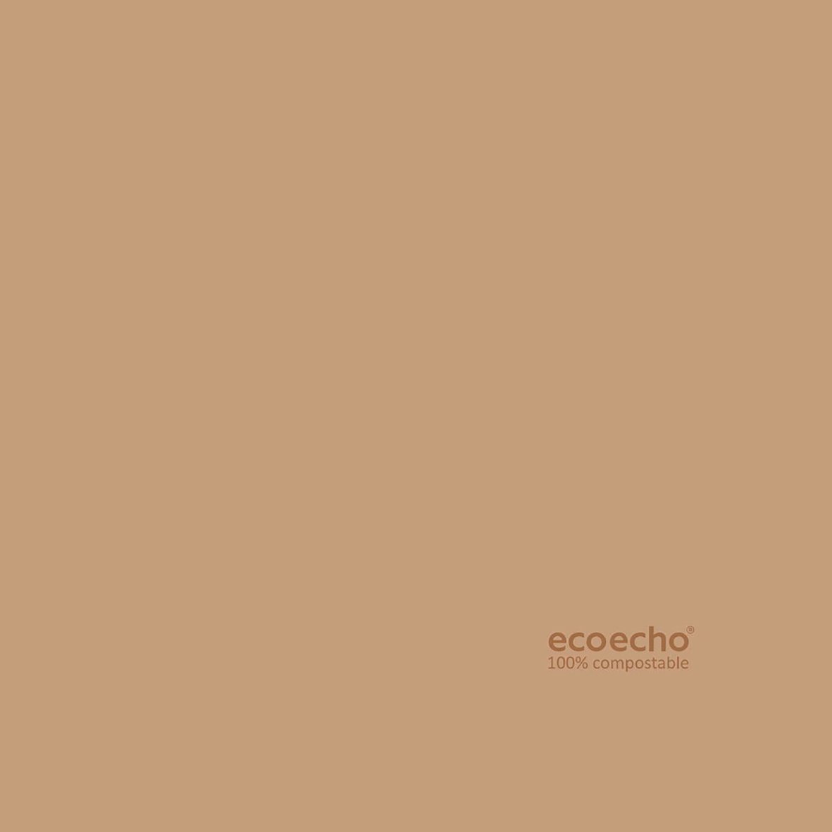 Brun servett Duni Dunisoft Eco Echo 40x40cm, 100% komposterbar