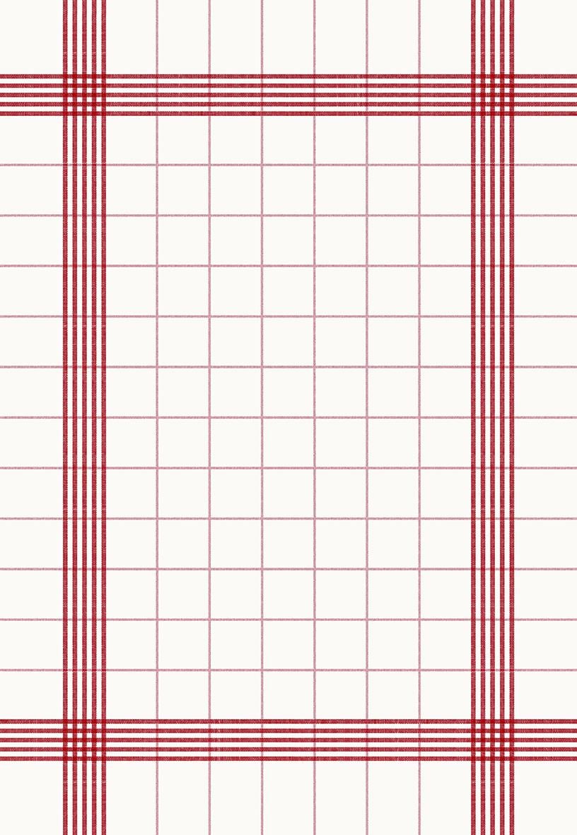 Röd och vit rutmönstrad servett Duni Dunilin Towel 38x54cm