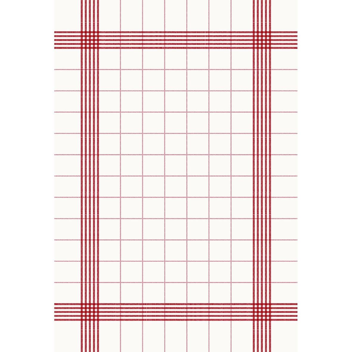 Röd och vit rutmönstrad servett Duni Dunilin Towel 38x54cm