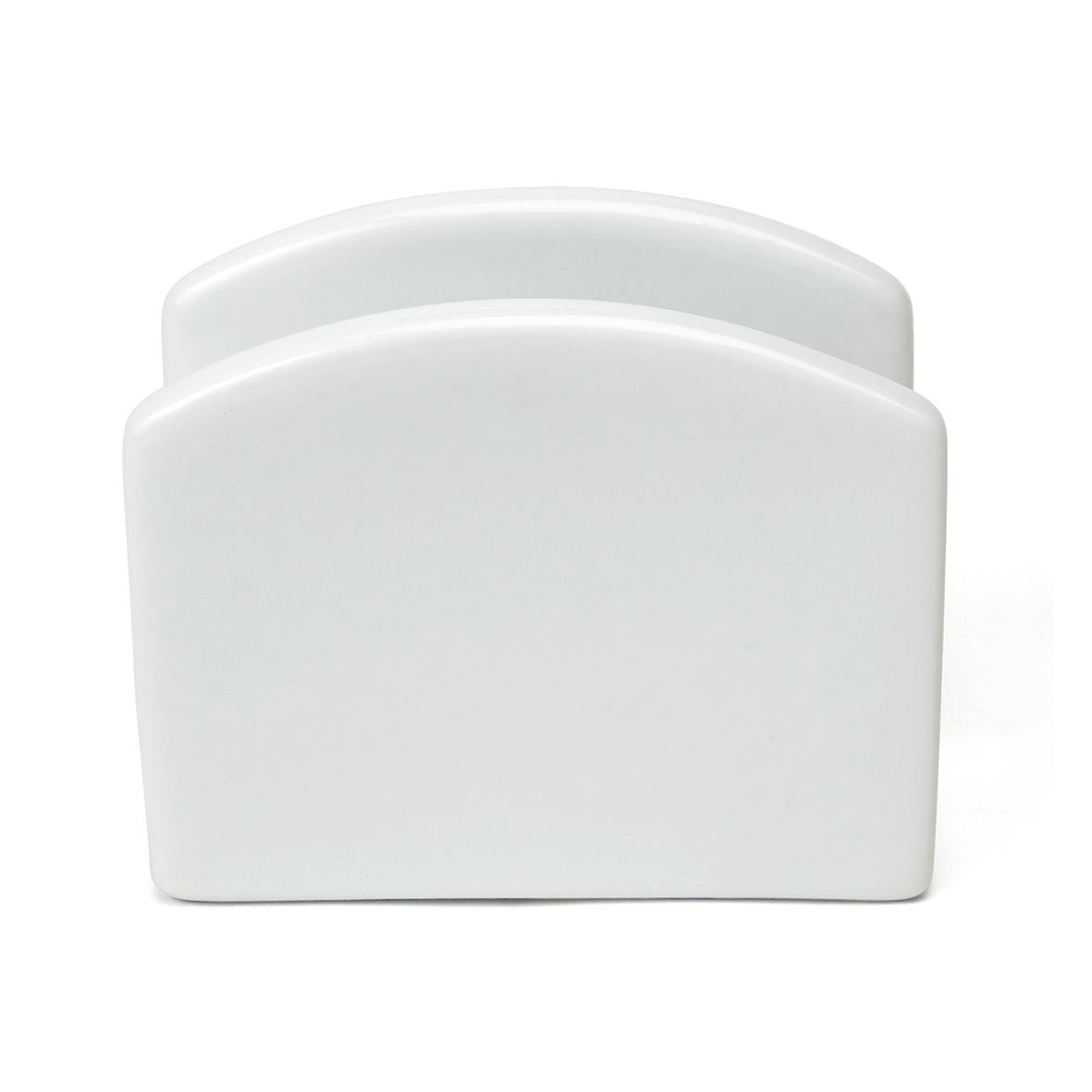 Vit servettställ med två nivåer för servetter